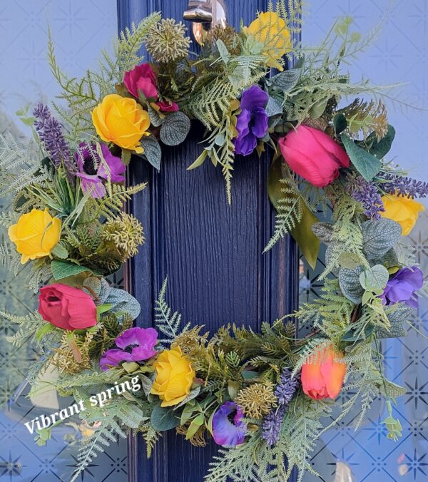 Artificial Olivia 30 cm Wreath - Image 2