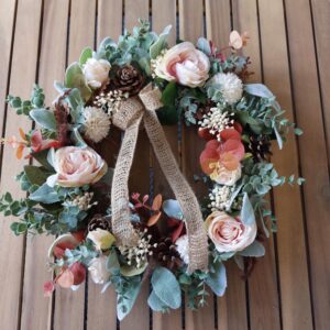 Blush Autumn Fall Wreath 30cm