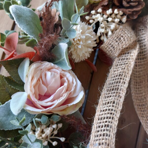 Blush Autumn Fall Wreath 30cm - Image 3
